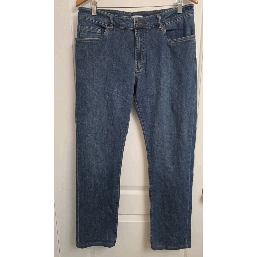 Peter Millar Pilot Mill Classic Fit Denim Jeans Indigo Size 35 X 32 Stretch